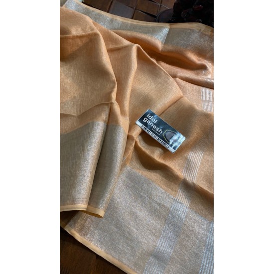 IG6865 pure handloom tissue /lenine saree 