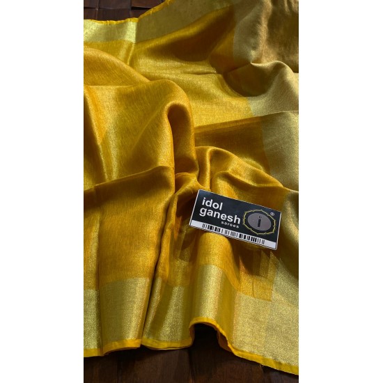 IG6868pure handloom tissue /lenine saree 