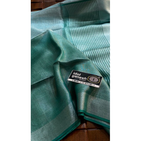 IG6870 pure handloom tissue /lenine saree 