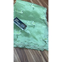 IG6892 lite weight pure muslin nett embroidery  