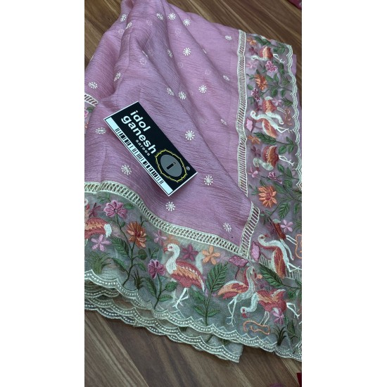 IG6893lite weight pure muslin tishu crush 