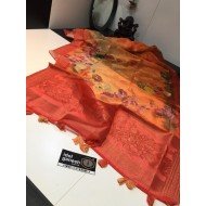 IG69 Light weight jute  pattu weaving sarees