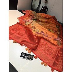IG69 Light weight jute  pattu weaving sarees
