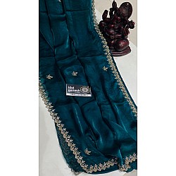 IG6918 lite weight pure velvet chiffon saree 