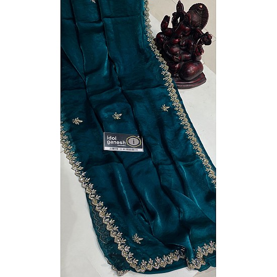 IG6918 lite weight pure velvet chiffon saree 