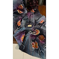 IG6957 pure handloom pure silk along with real hand brush 