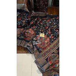 IG6960 pure hand loom tusser/ tusser 