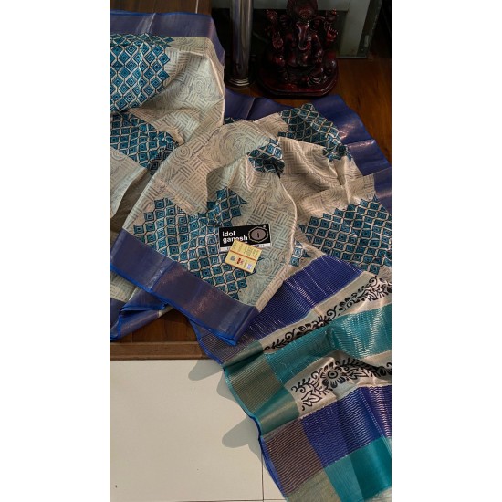 IG6961 pure hand loom tusser/ tusser 