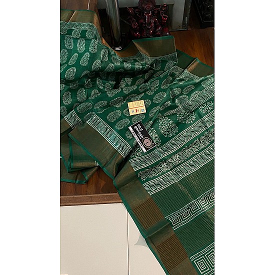 IG6961 pure hand loom tusser/ tusser 