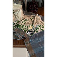 IG6963pure hand loom tusser/ tusser 