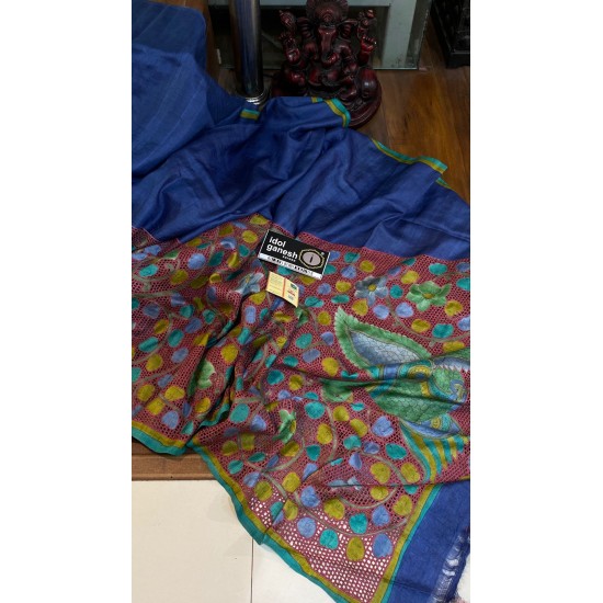 IG6982pure handloom desi tussar/tusser   