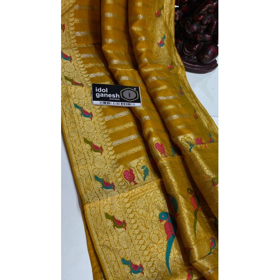 IG7019  lite weight pure tusser georgette 