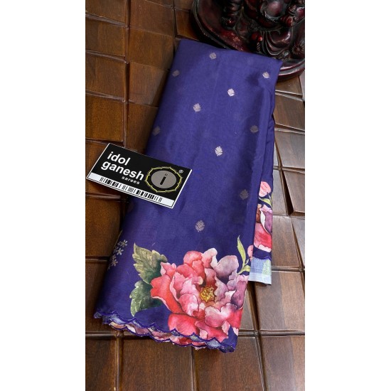 IG7047:lite weight tussar weaving along with print IG7047:lite weight tussar weaving along with print