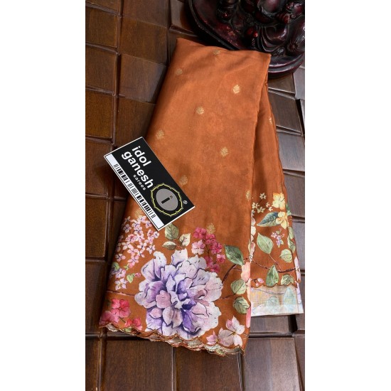 IG7048lite weight tussar weaving along with print