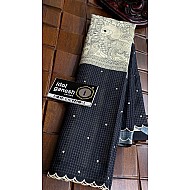 IG7058:lite weight tusser checks mirror work  