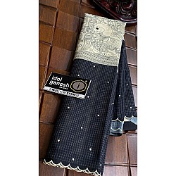 IG7058:lite weight tusser checks mirror work IG7058:lite weight tusser checks mirror work