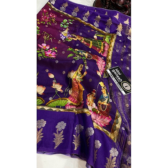 IG7143: lite weight pure crape raw mango weaving  