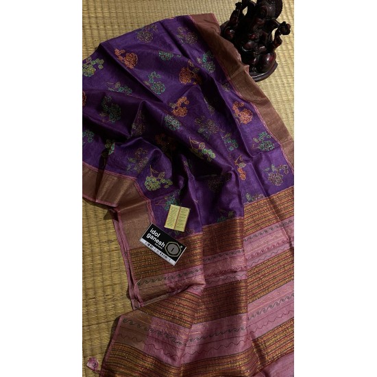 IG7154pure handloom desi tussar 