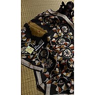 IG7158handloom pure silk hand batik print  