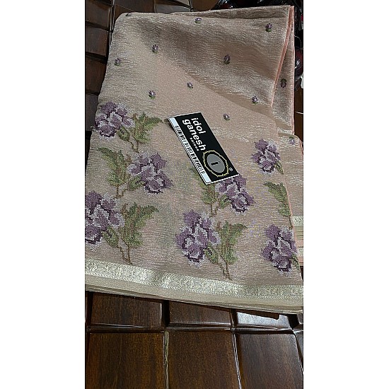 IG7175pure tissue crush jari weaving border IG7175pure tissue crush jari weaving border