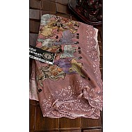 IG7184pure  georgette pichwai print 