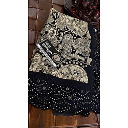 IG7185: pure  georgette kalamkari print  