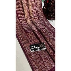 IG7191pure munga crape kanchi weaving border  