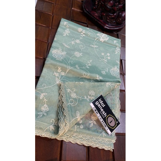 IG7204lite weight tissue tusser sarees  