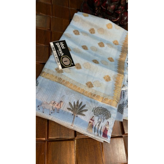 IG7207lite weight kota weaving sarees IG7207lite weight kota weaving sarees