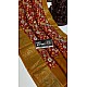 IG7213: lite weight pure munga crape kanchi weaving border  