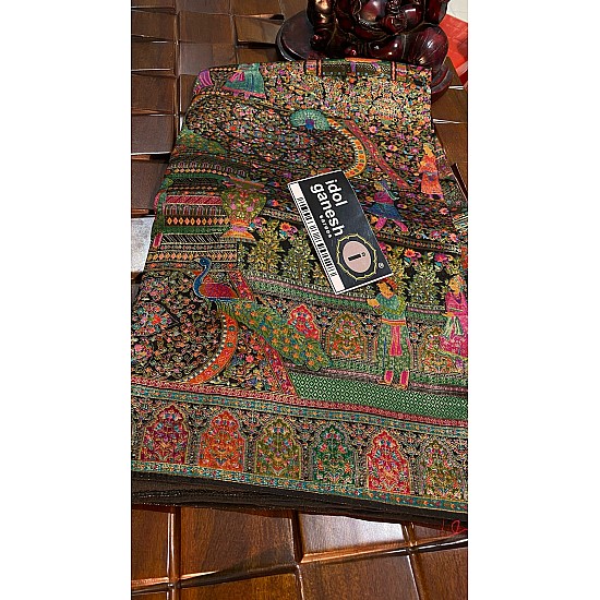 IG7228 munga pattu jari weaving  