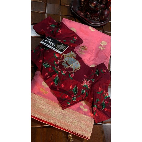 IG7229ite weight soft organza georgette 