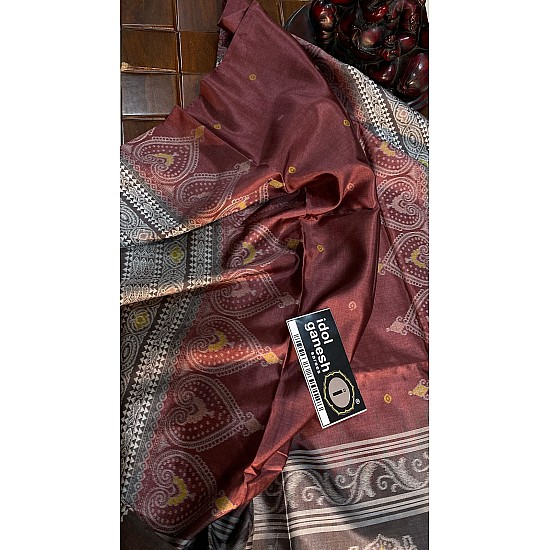 IG7243:lite weight soft tusser weaving  