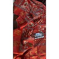 IG7249:lite weight soft tusser pichwai print  