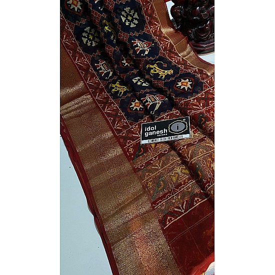 IG7305pure georgette kanchi weaving border  