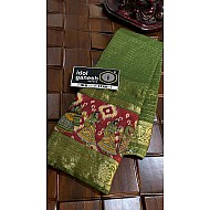 IG7313: lite weight Mangalagiri tusser jari weaving 