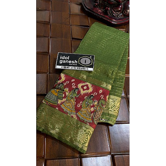 IG7313: lite weight Mangalagiri tusser jari weaving IG7313: lite weight Mangalagiri tusser jari weaving