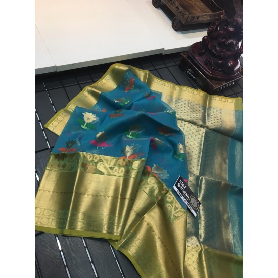 IG733 Lite weight Kanchi kora sarees