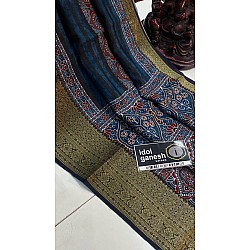 IG7344:lite weight pure munga crape kanchi weaving  