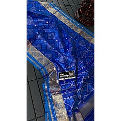 IG7348:lite weight fine tusser ikkat weaving sarees  