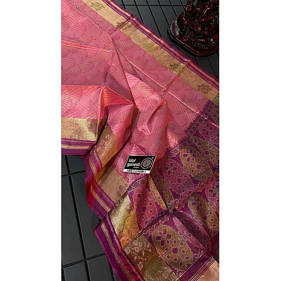 IG7351:lite weight fine tusser ikkat weaving sarees IG7351:lite weight fine tusser ikkat weaving sarees
