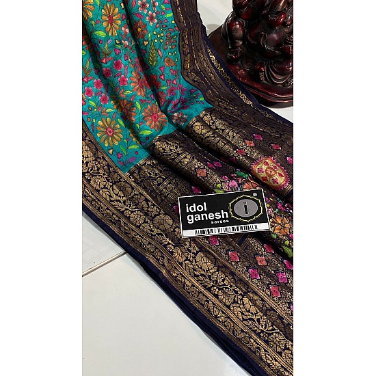 IG7400lite weight pure kanchi crape pashmina weaving 