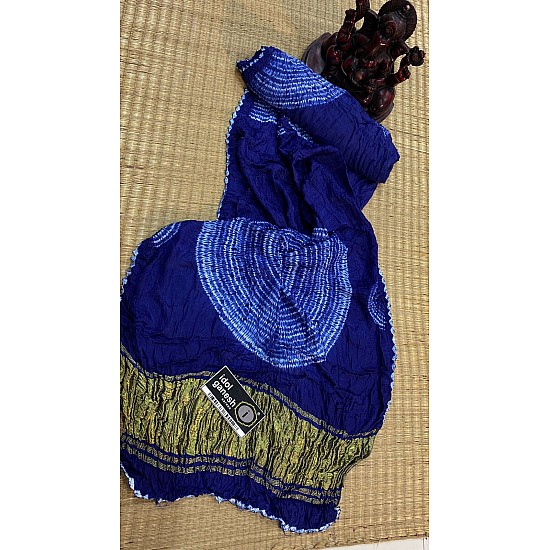 IG7417pure gazzi silk jari lakdi patta pallu  