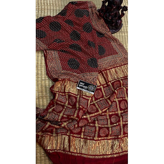 IG7420ure gazzi silk Garh chola weaving  