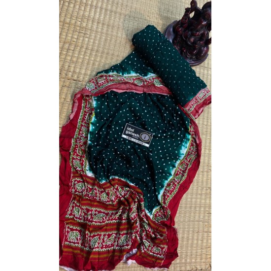 IG7421 pure model silk ikkat print 