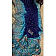 IG7442pure pashmina weaving sarees Tanjore painted  