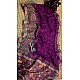IG7442pure pashmina weaving sarees Tanjore painted  