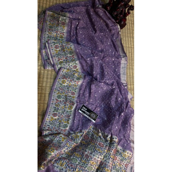 IG7444:pure tusser georgette paitani weaving  