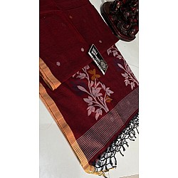 IG7448:pure handloom cotton kadhi sarees  