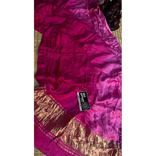 IG7480:pure gazzi silk lagdi patta jari pallu  